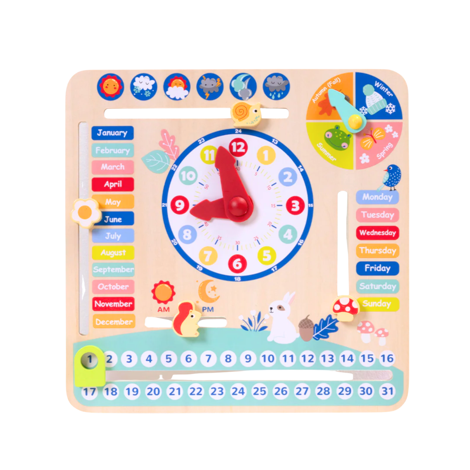 Calendar & Clock Board